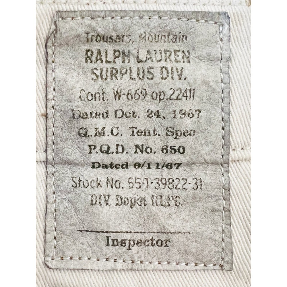 Polo Ralph Lauren Cotton Trouser Mountain Cargo Surplus Divsn Sz 32 Camouflage - Picture 12 of 13